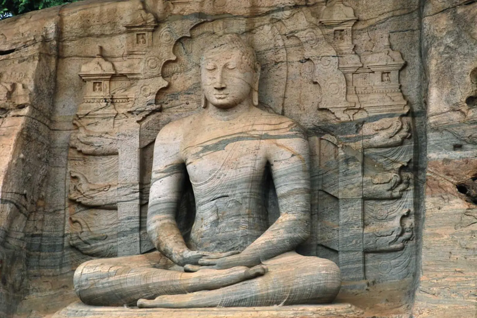 Historische Buddha-Statue von Gal Vihara in Polonnaruwa, Sri Lanka